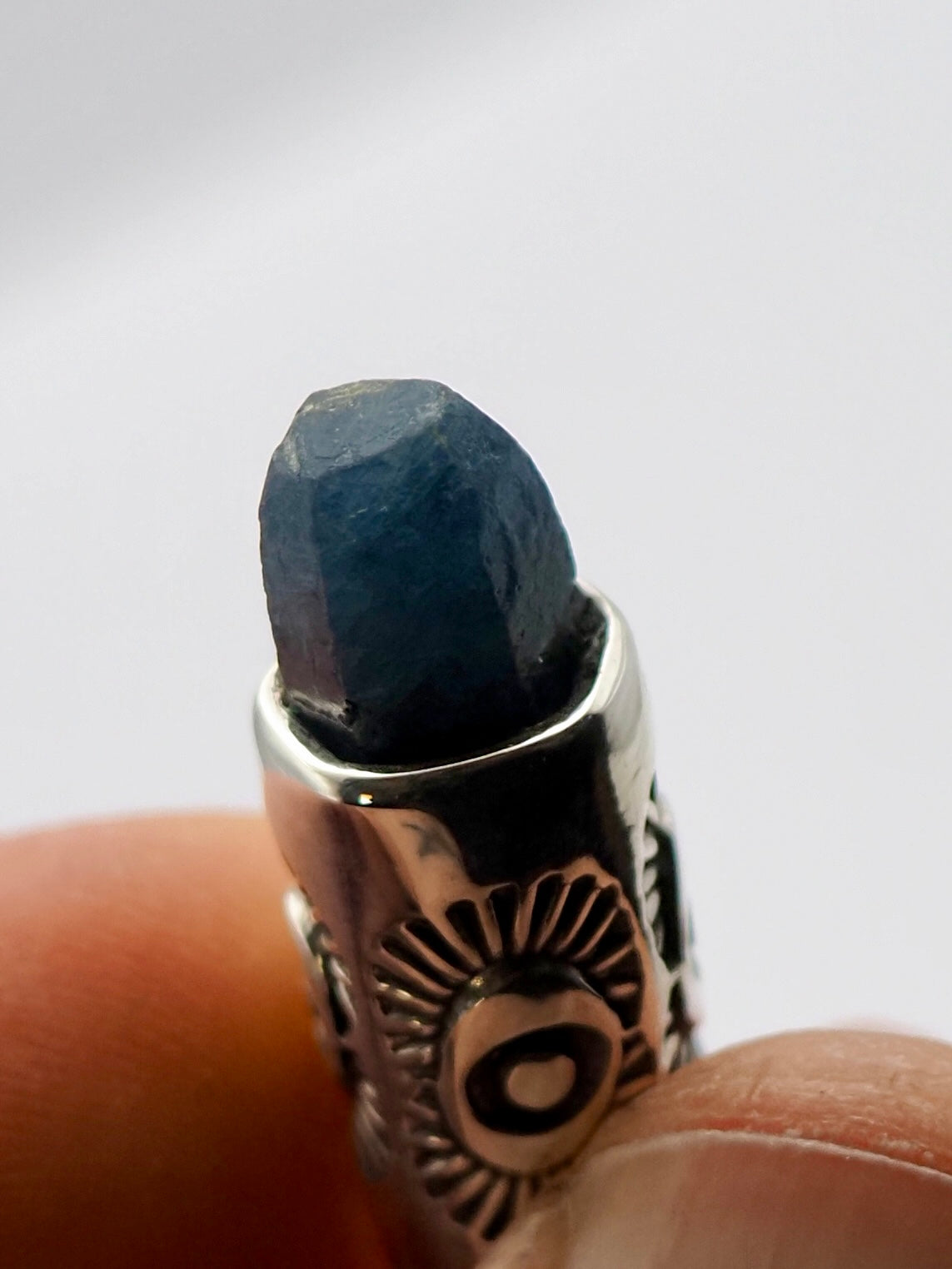 Sapphire Tumbleweed Talisman Necklace