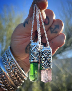 Green Tourmaline Arroyo Talisman Necklace