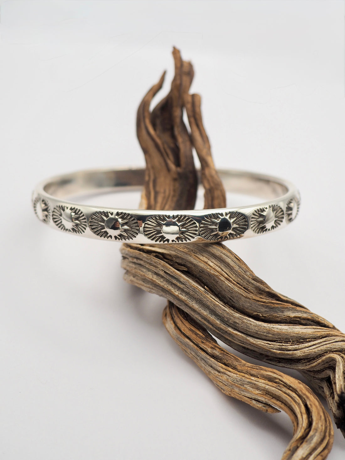 MTO Big Burst Heavyweight Hand Stamped Bangle