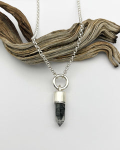 Tibetan Quartz Heavyweight O Ring Talisman Necklace