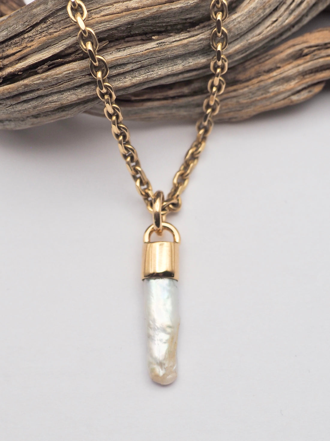 Pearl 14k Gold Mini Talisman C