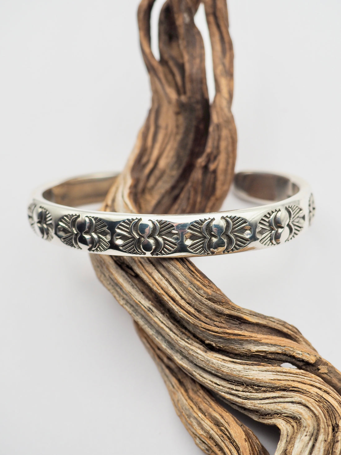 San Pedro Heavyweight Hand Stamped Stacker Cuff XS