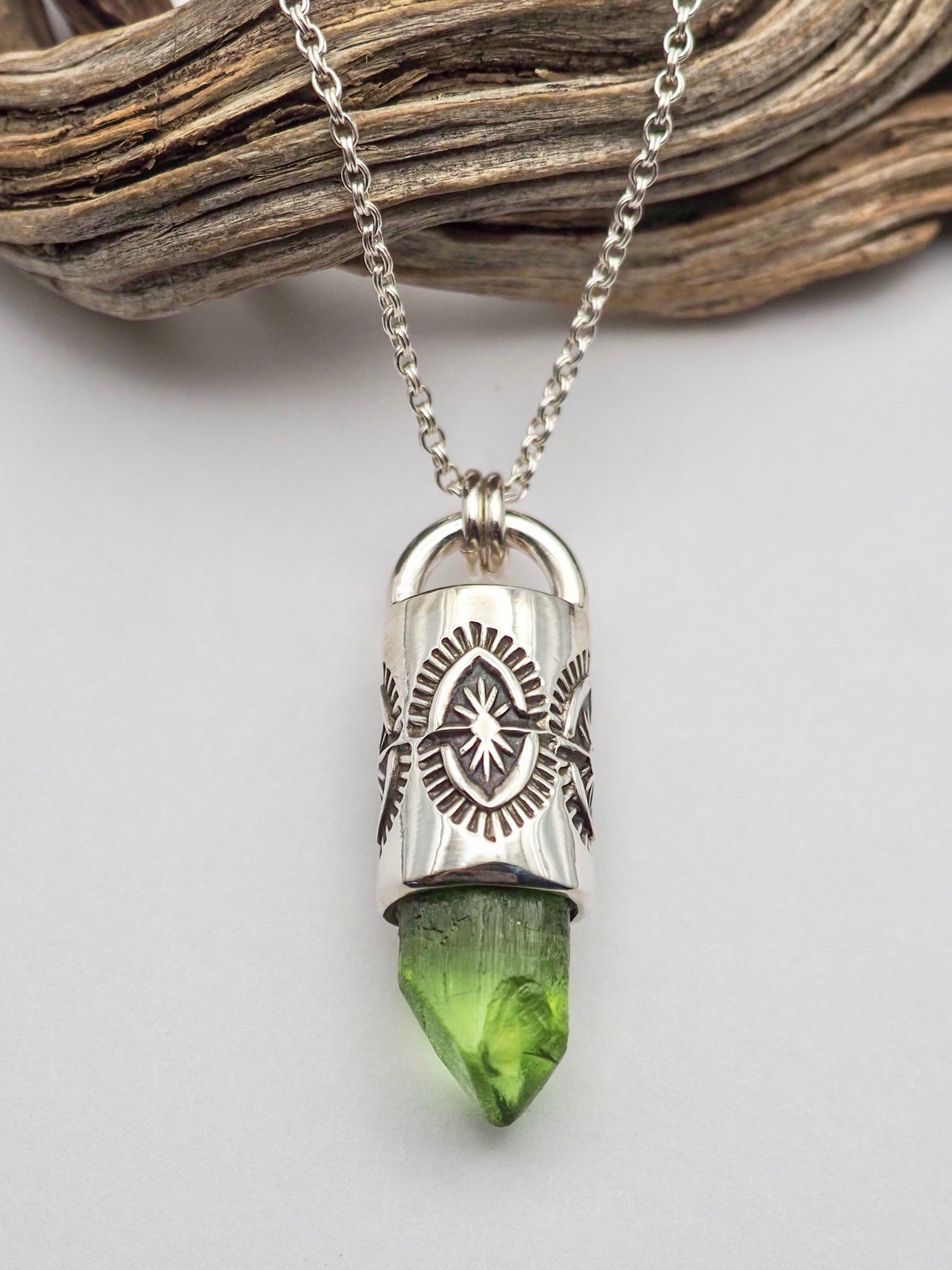 Peridot Yucca Talisman Necklace