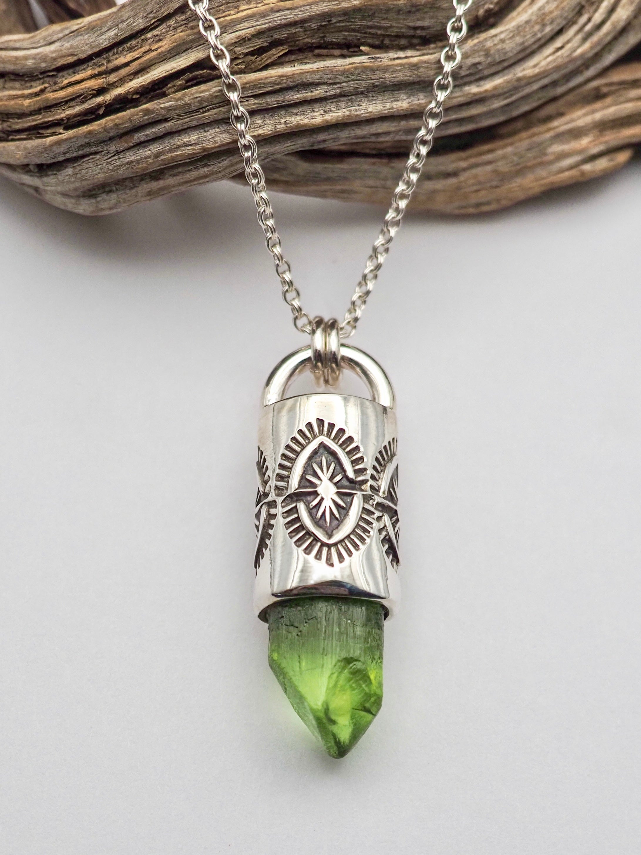 Peridot Yucca Talisman Necklace