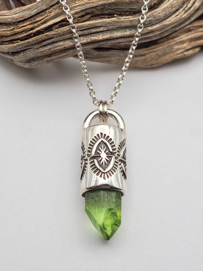 Peridot Yucca Talisman Necklace