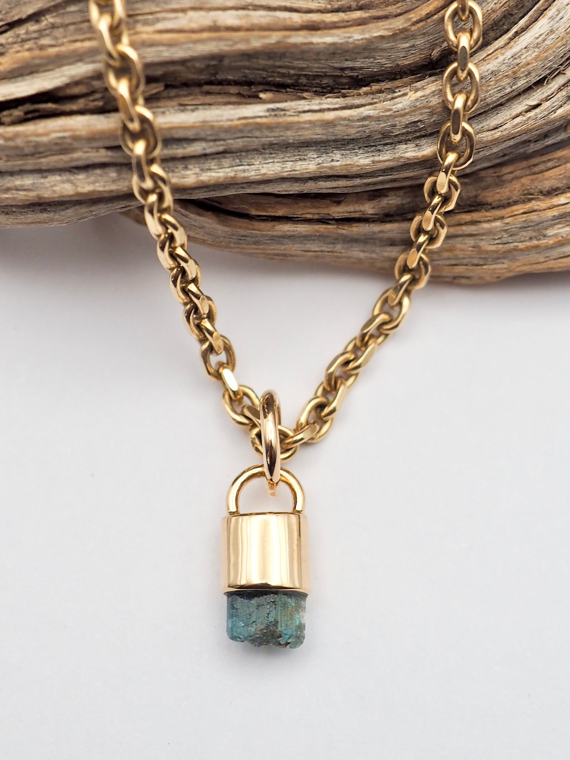 Kornerupine 14k Gold Pendant