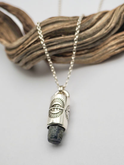 Sapphire Portal II Talisman Necklace