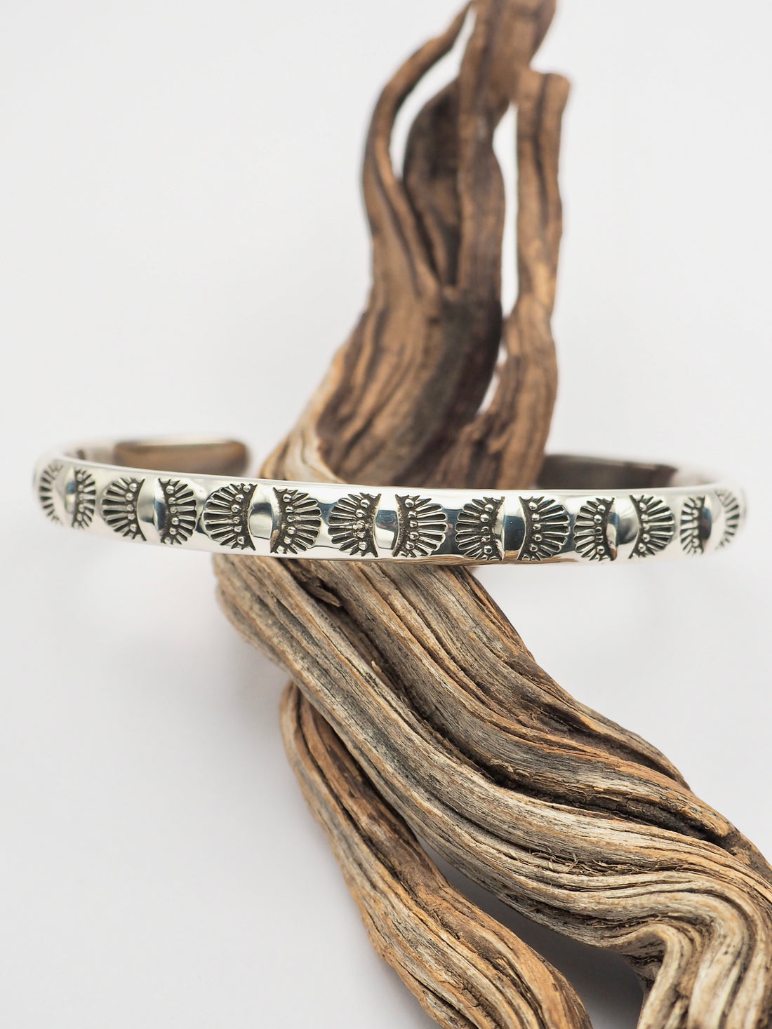 MTO Eye/Dot Hand Stamped Stacker Cuff