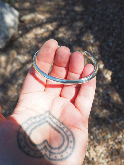 Smooth Sterling Silver Cuff M/L