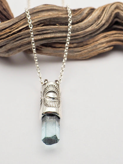 Gem Vanadium Beryl Eye II Talisman Necklace