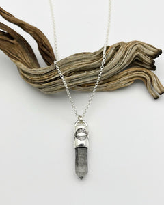 Tibetan Quartz Eye Talisman Necklace