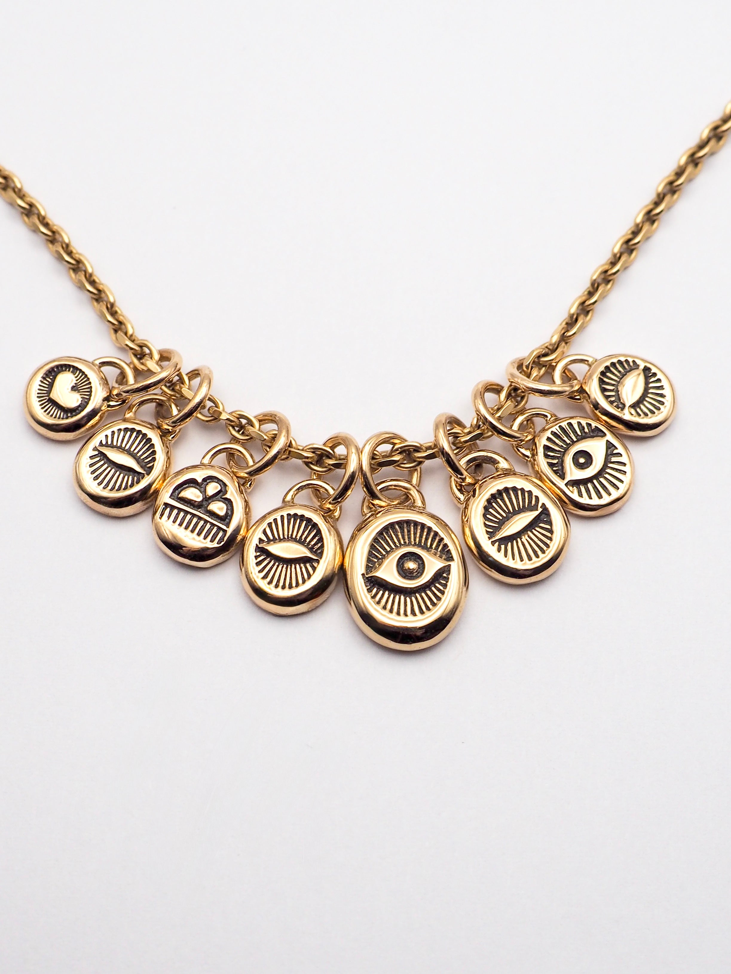 14k Gold Hand Stamped Pendants