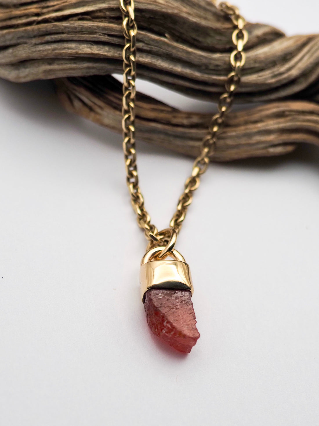 Rhodonite 14k Gold Talisman