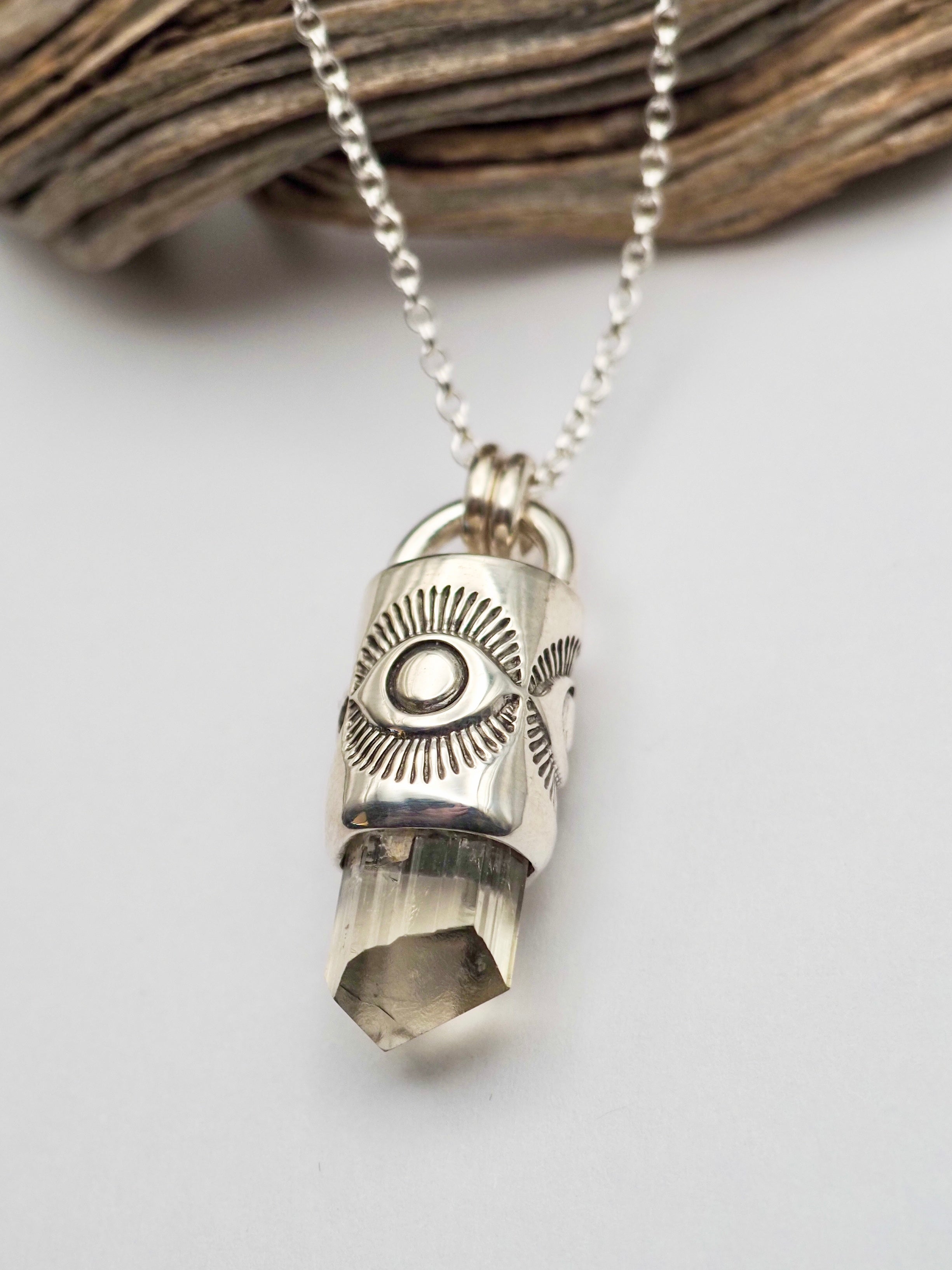 Phenakite Eye Talisman Necklace