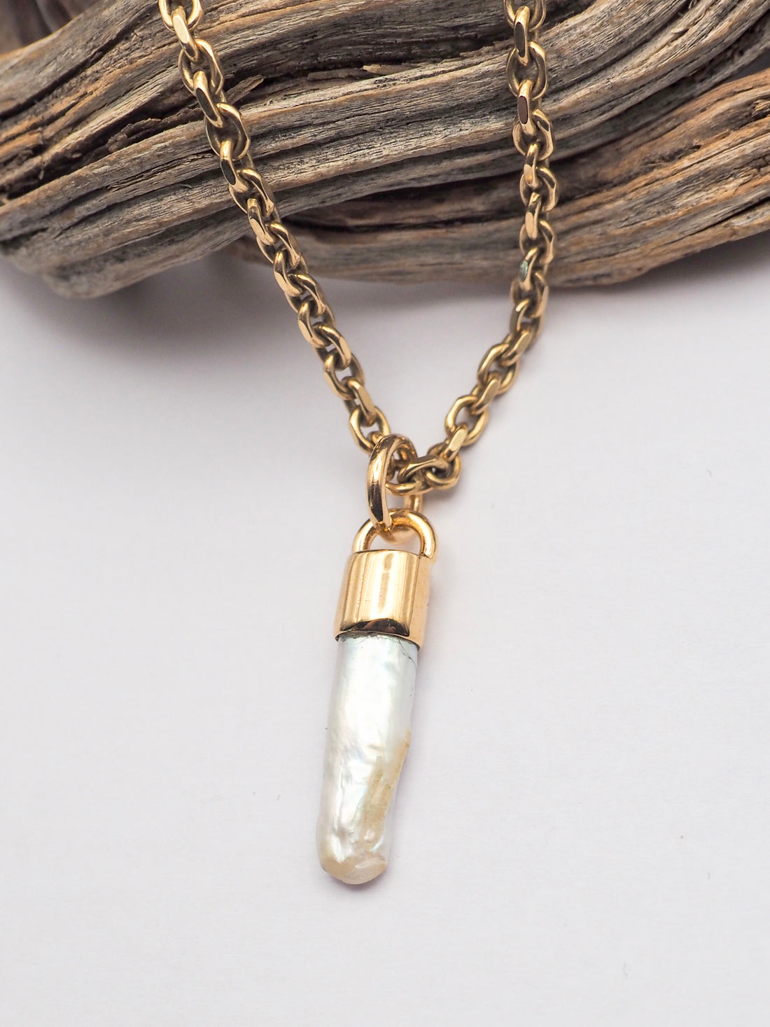 Pearl 14k Gold Mini Talisman C