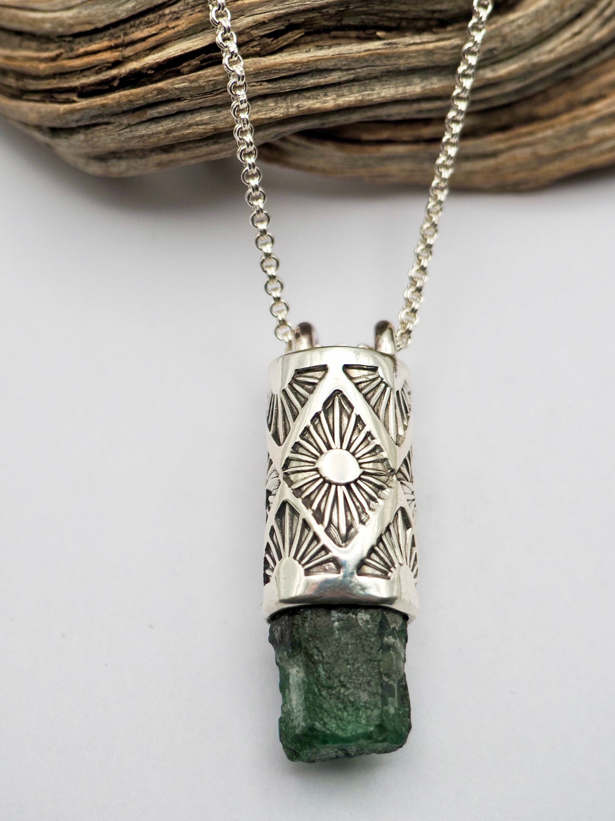 Emerald Acacia Talisman Necklace