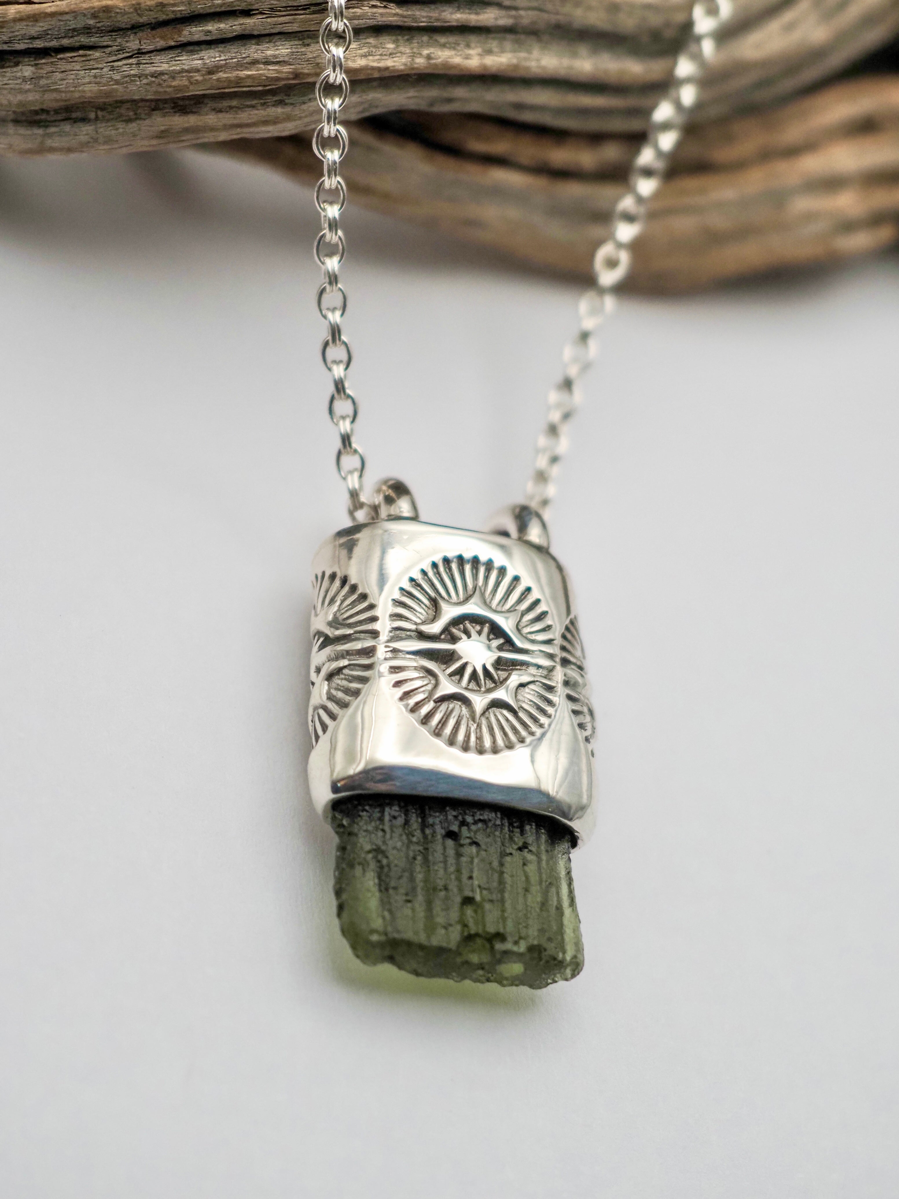 Moldavite Portal II Talisman Necklace