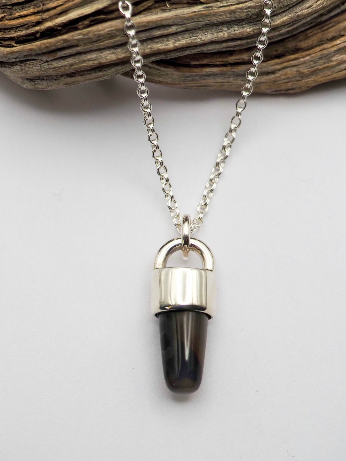 Montana Agate Spike Talisman Necklace