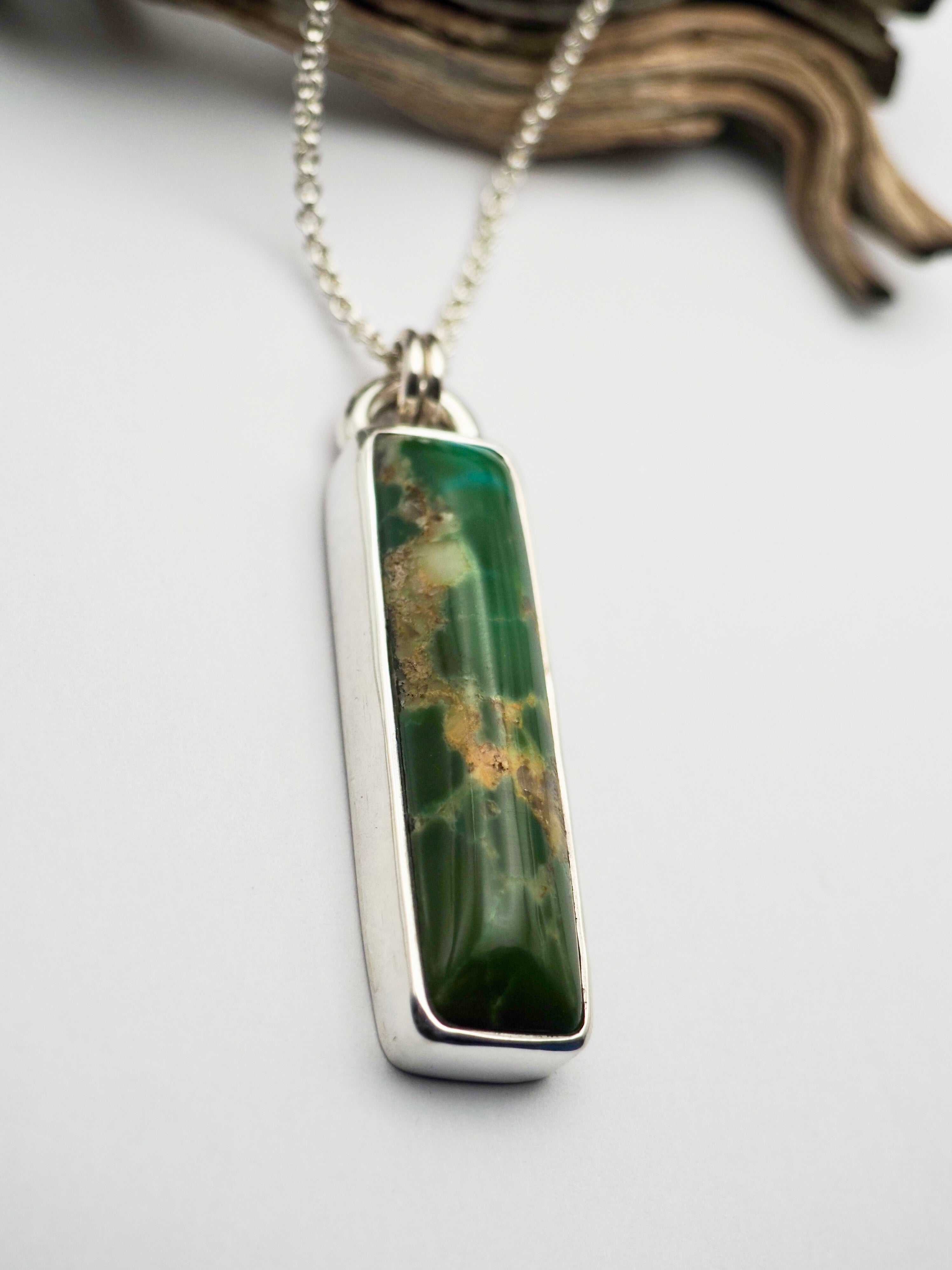 Kingman Turquoise Pendant Necklace