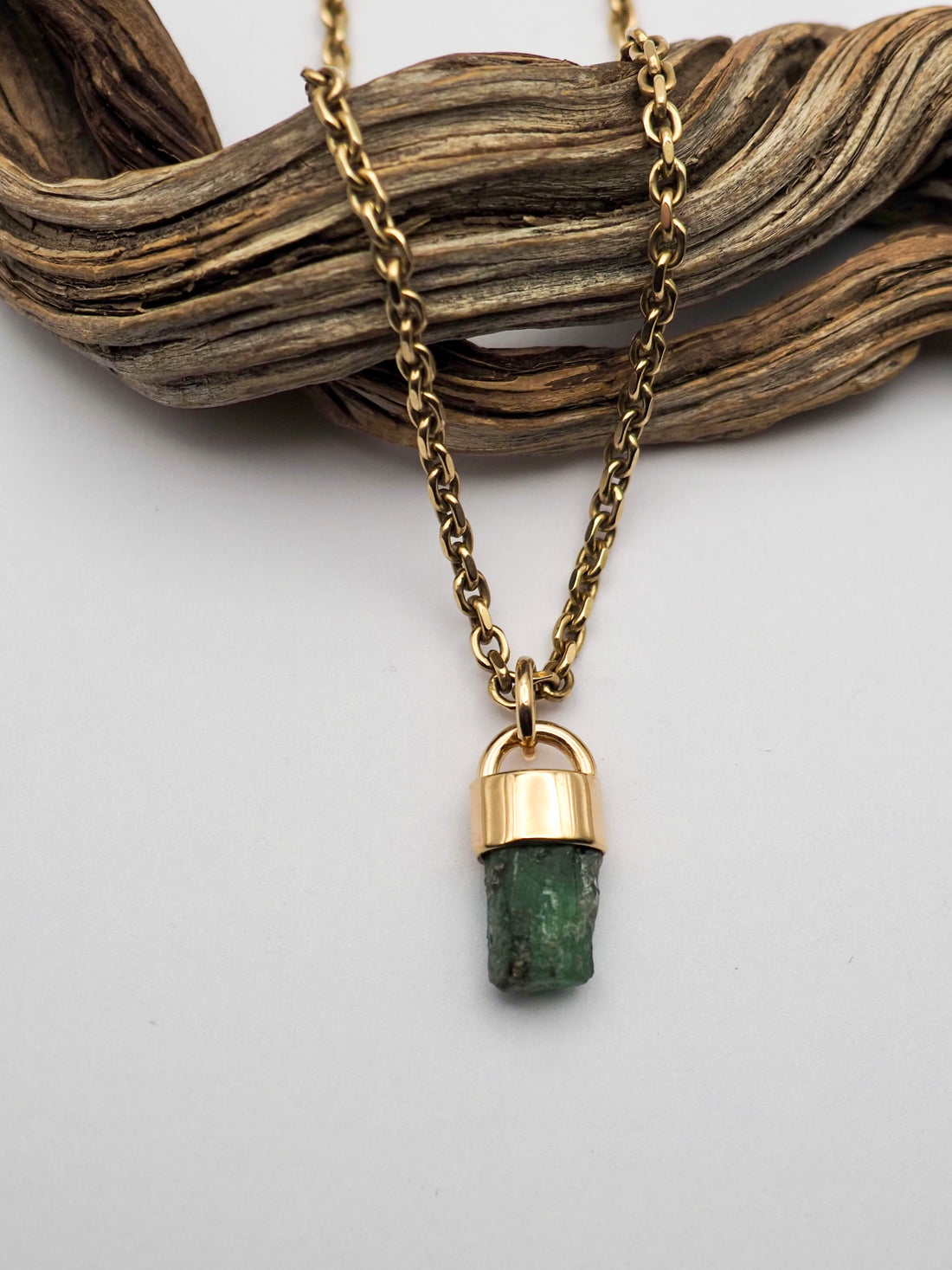 Emerald 14k Gold Talisman
