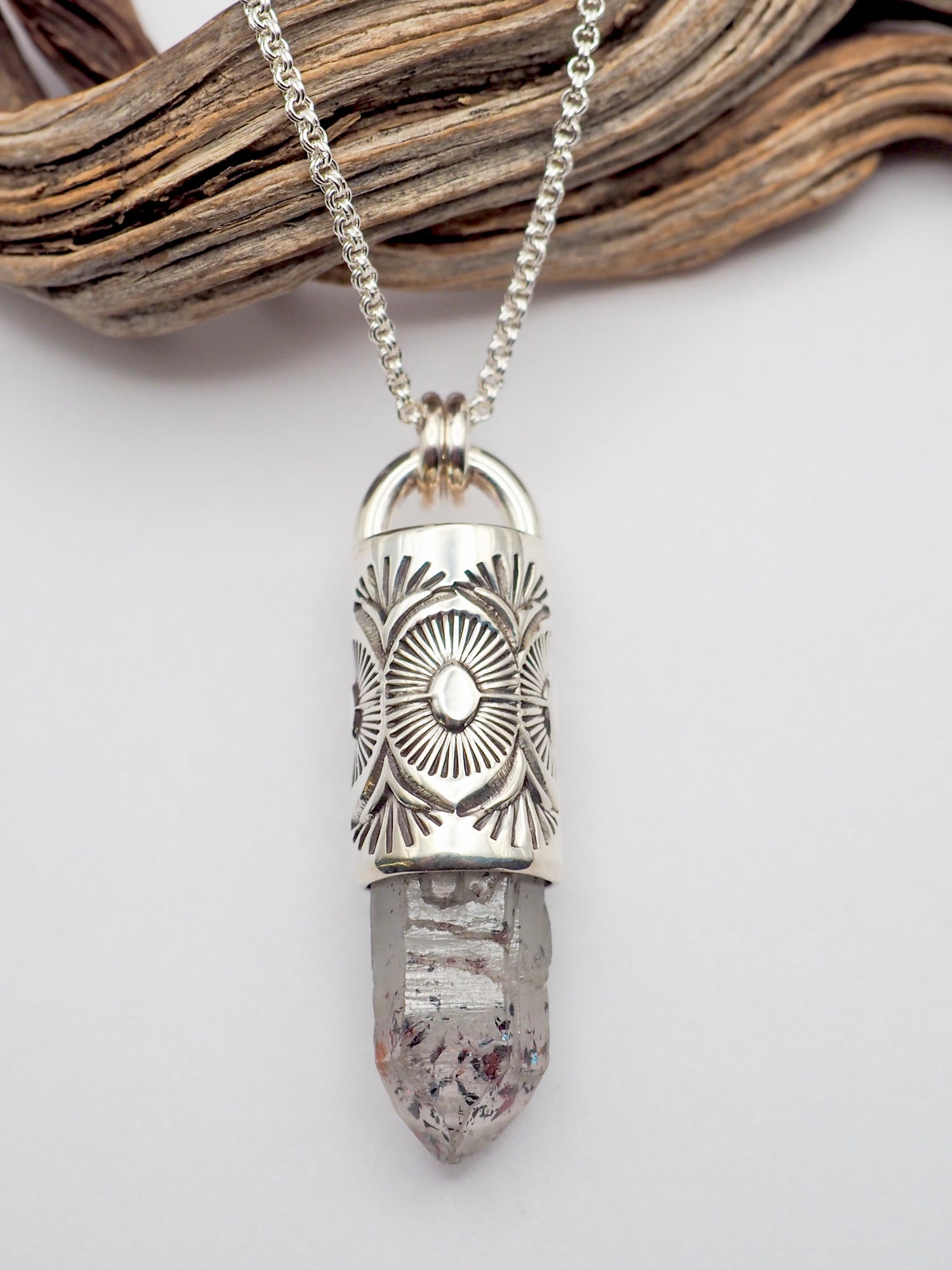 Disco Quartz Sun/Desert Talisman Necklace