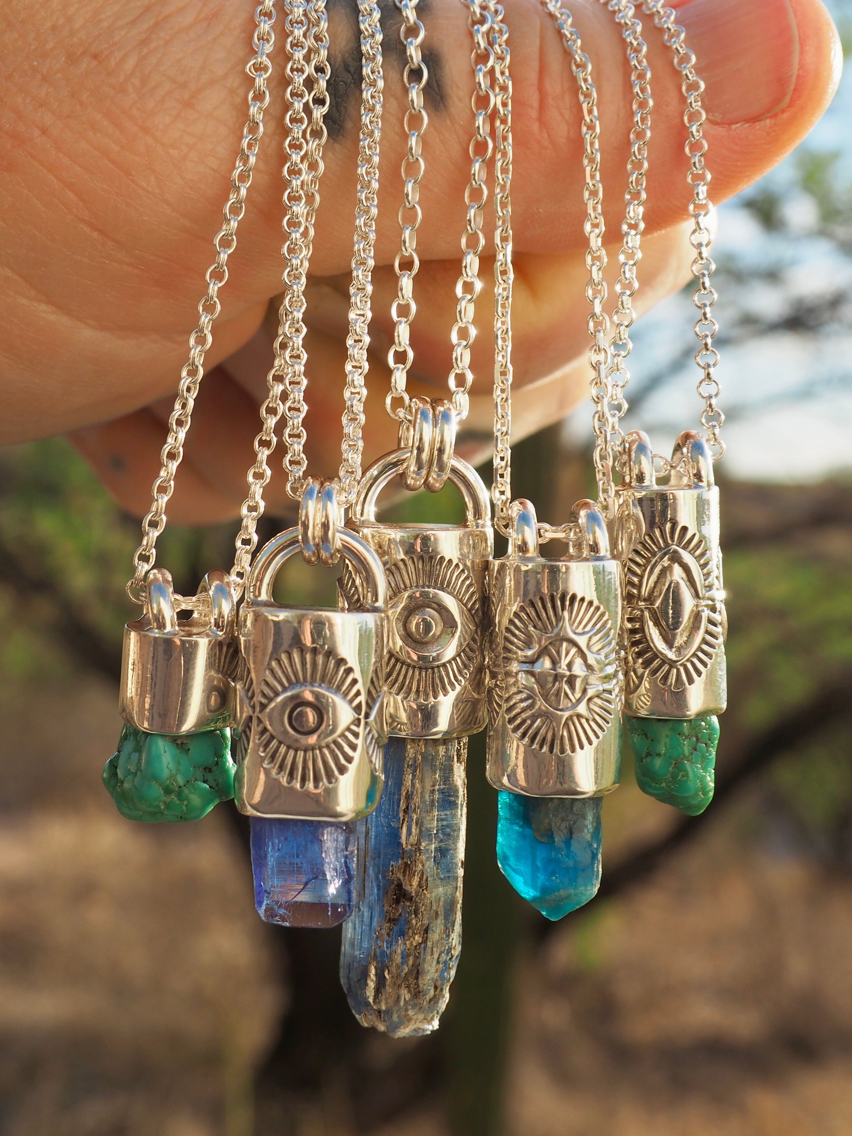 Fox Turquoise Nugget Talisman Necklace