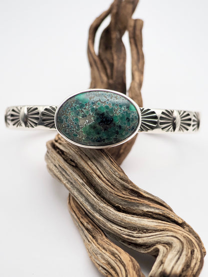 Miss Moffett Variscite Juniper Heavyweight Stacker Cuff M/L