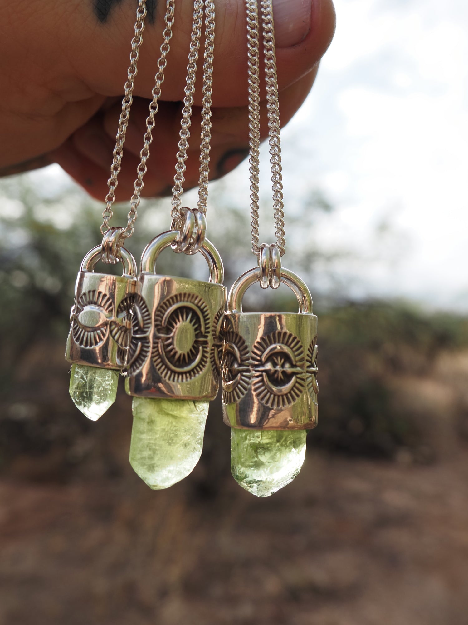 Peridot Portal Talisman Necklace