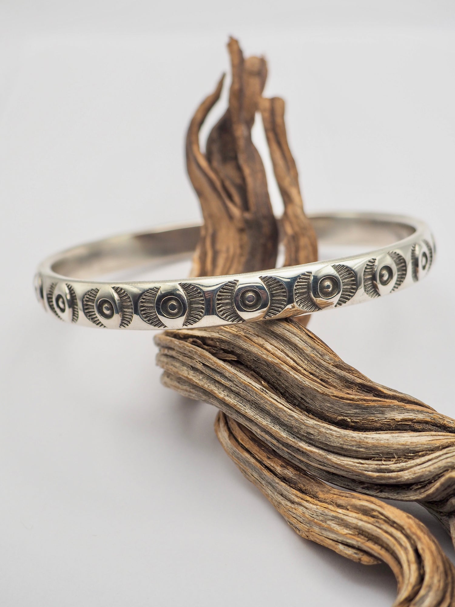 MTO Big Eye Heavyweight Hand Stamped Bangle