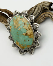Aztec Royston Turquoise Arroyo Hand Stamped Border