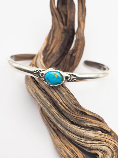 Sierra Bella Turquoise Sterling Silver Lightweight Cuff S/M