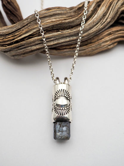 Alexandrite Eye/Dot Talisman Necklace