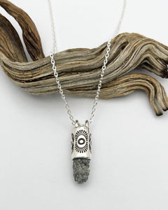 Raw Diamond Tumbleweed Talisman Necklace