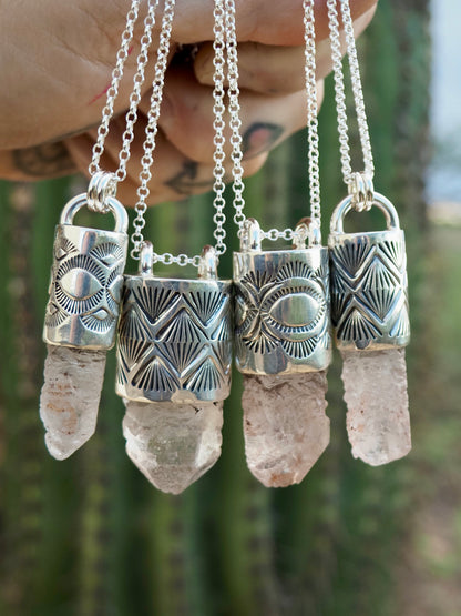 Nirvana Quartz Eye/Desert Talisman Necklace