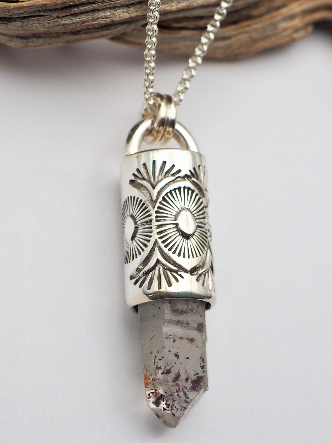 Disco Quartz Sun/Desert Talisman Necklace
