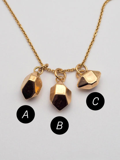 14K Sand Cast Herkimer Diamonds