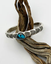 Cloud Mountain Turquoise Fan Heavyweight Stacker Cuff XS