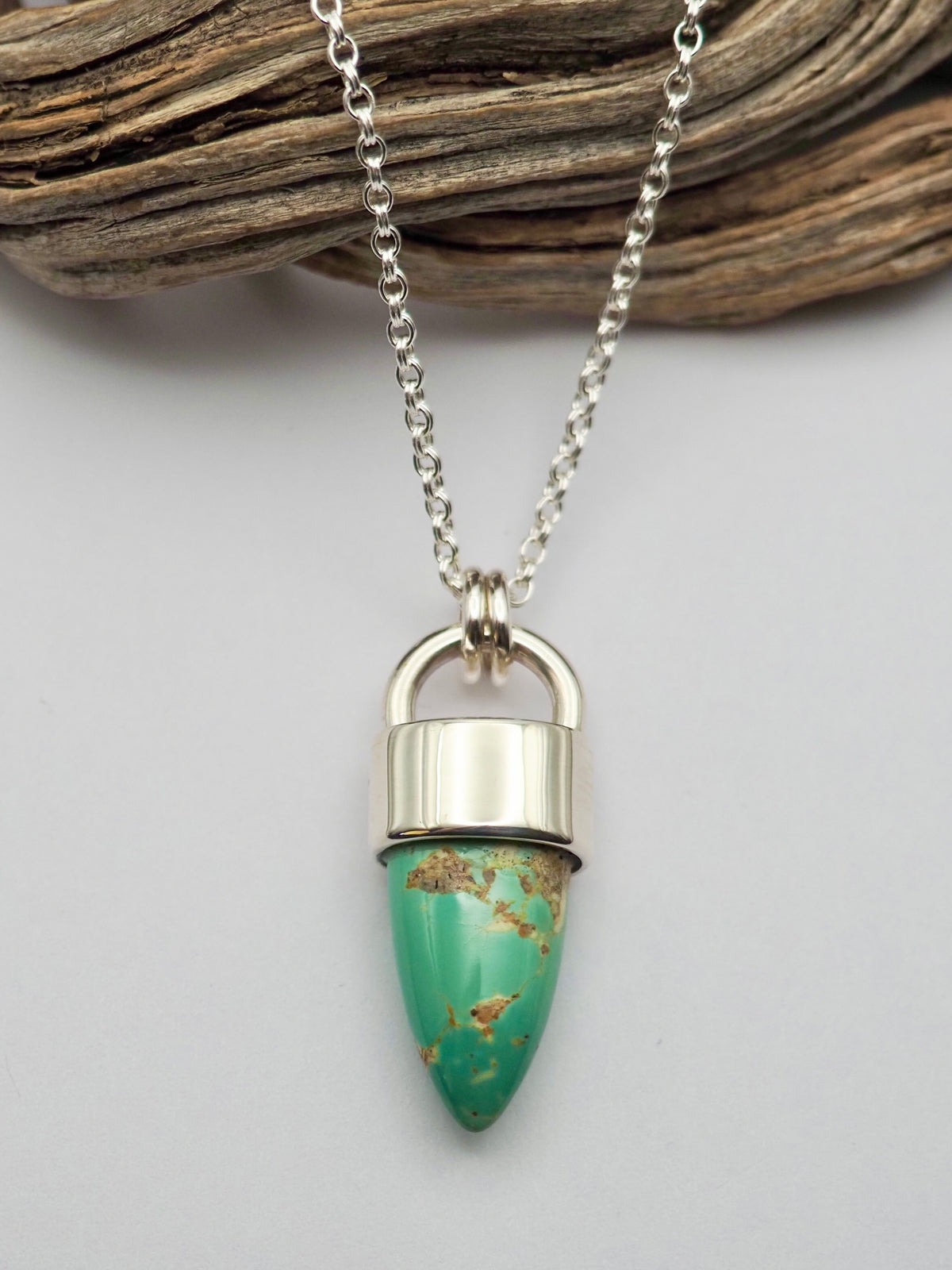 Ithaca Peak Turquoise Spike Talisman Necklace