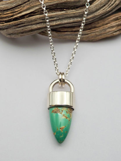 Ithaca Peak Turquoise Spike Talisman Necklace