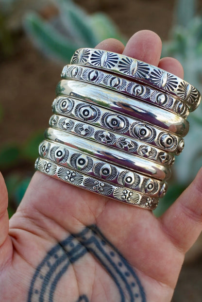 MTO Big Eye Stamped Heavyweight Stacker Cuff