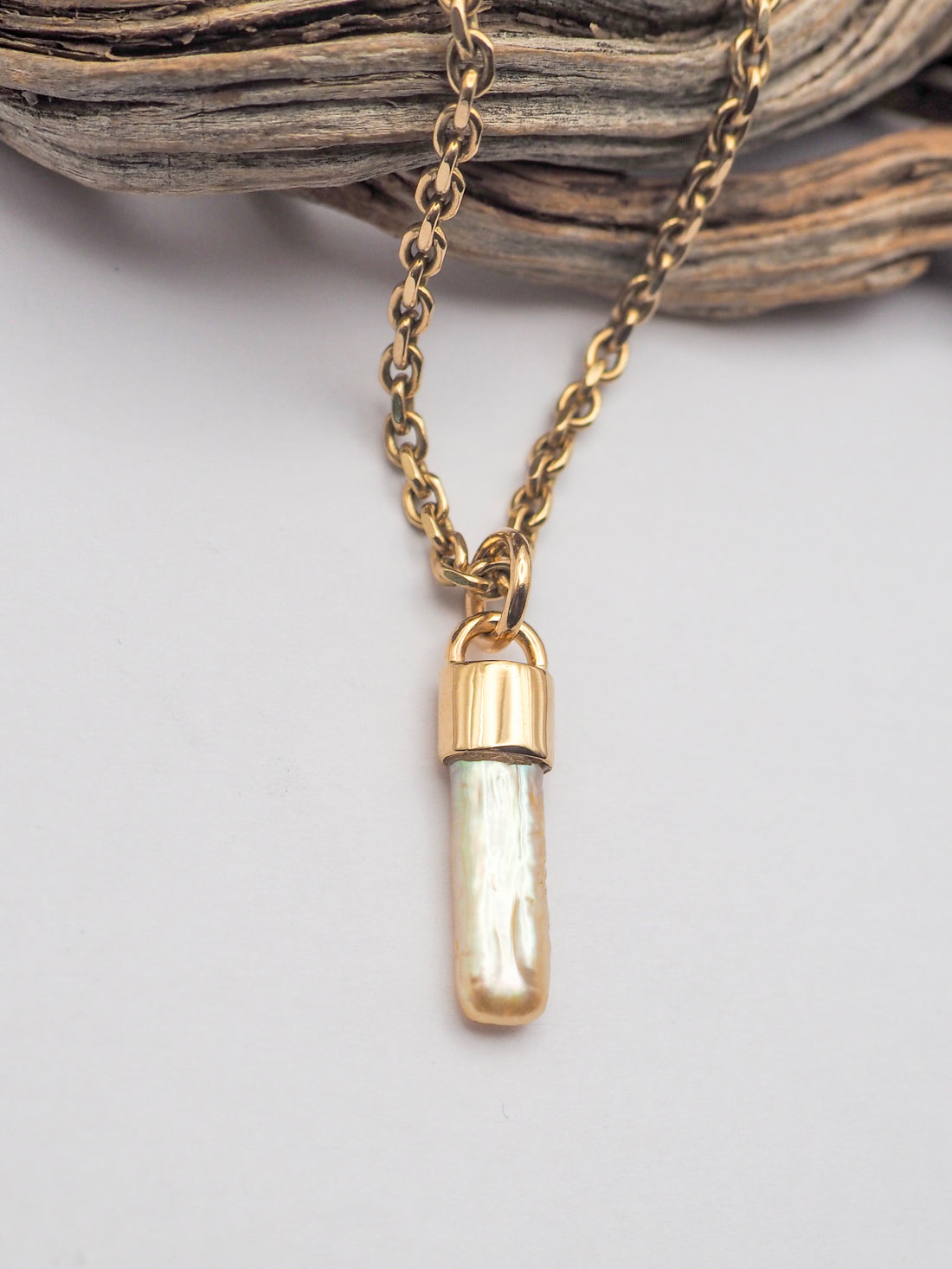 Pearl 14k Gold Mini Talisman E