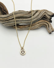 14k Gold Lucky Heart Pendant Necklace (I)