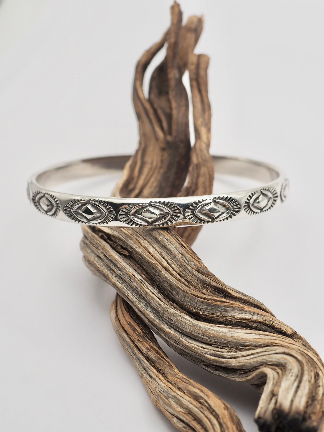 MTO Yucca Hand Stamped Bangle