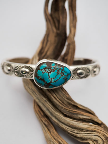 Egyptian Turquoise Sunshine Heavyweight Stacker Cuff XS