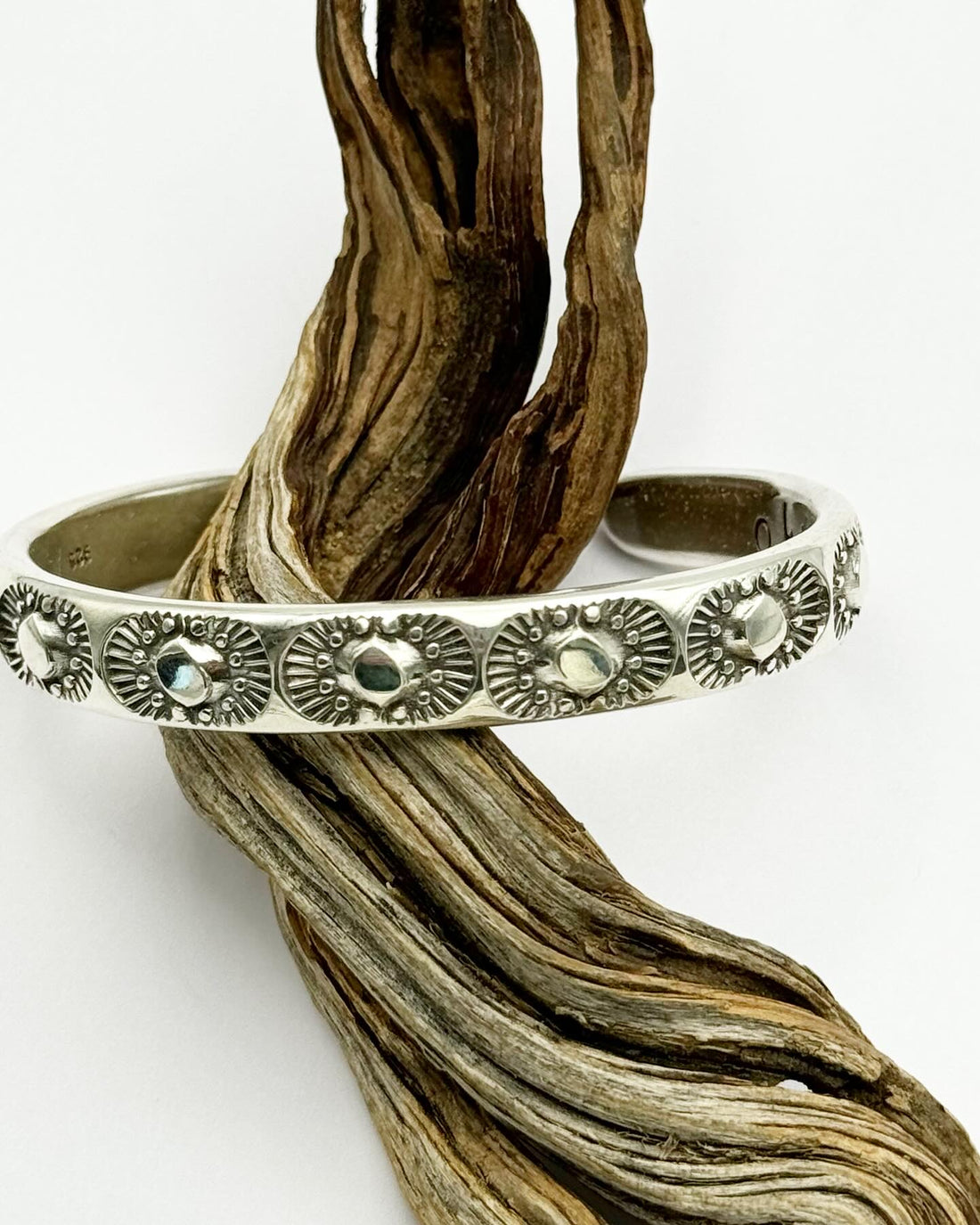 MTO Creosote Hand Stamped Heavyweight Stacker Cuff