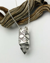 Tibetan Quartz Eye/Fan Talisman Necklace