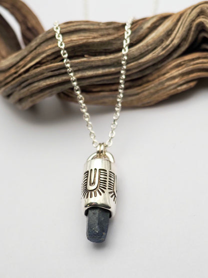 Sapphire Monsoon Talisman Necklace