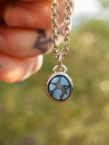 Desert Bloom Variscite 14k Gold Pendant