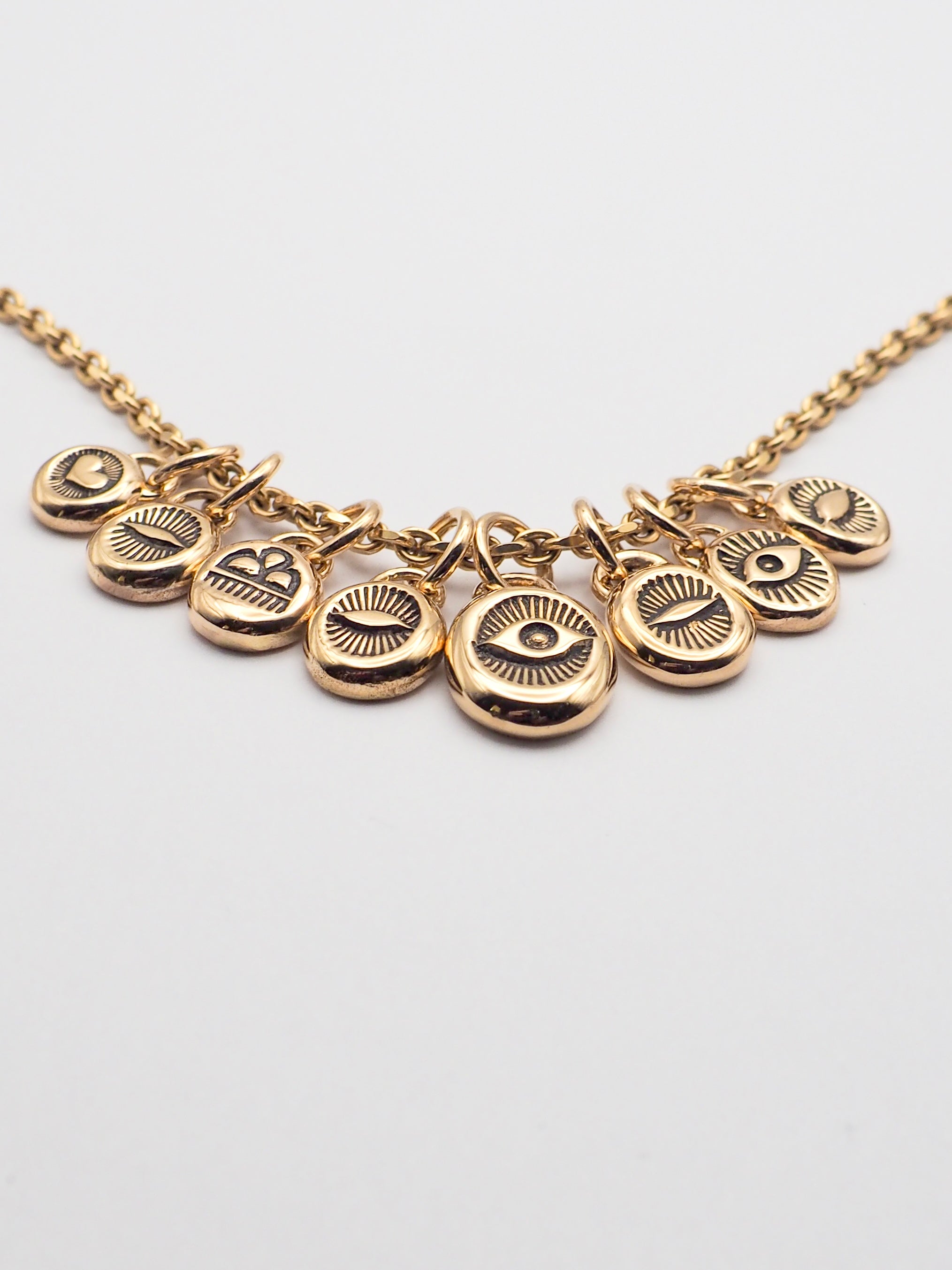 14k Gold Hand Stamped Pendants