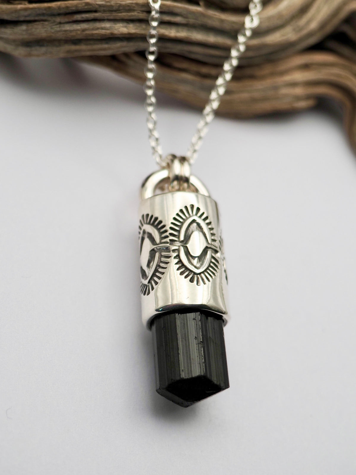 Black Tourmaline Yucca Talisman Necklace